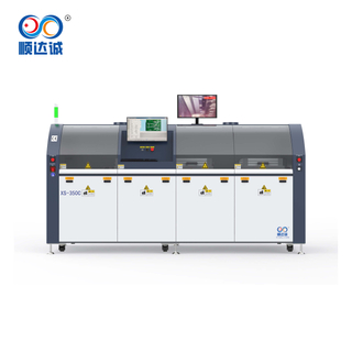 High-Throughput Four-Station Dual-Pot Inline Selective Wave Soldering Machine