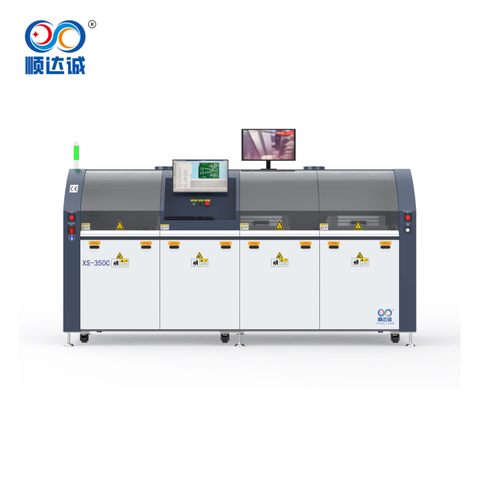 High-Throughput Four-Station Dual-Pot Inline Selective Wave Soldering Machine