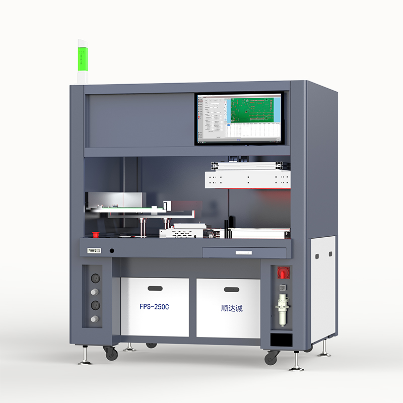 Advanced soldering equipment processing a high-density printed circuit board